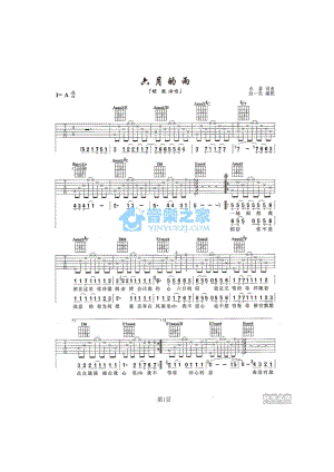 六月的雨吉他谱六线谱 胡歌 高清弹唱谱电视剧《仙剑奇侠传》插曲这首歌绝对是胡歌非常不错的一首歌曲了 吉他谱.docx