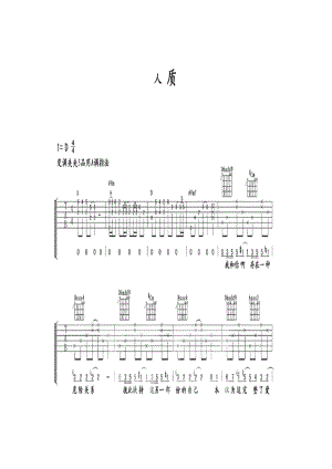 张惠妹《人质》 吉他谱_1.docx