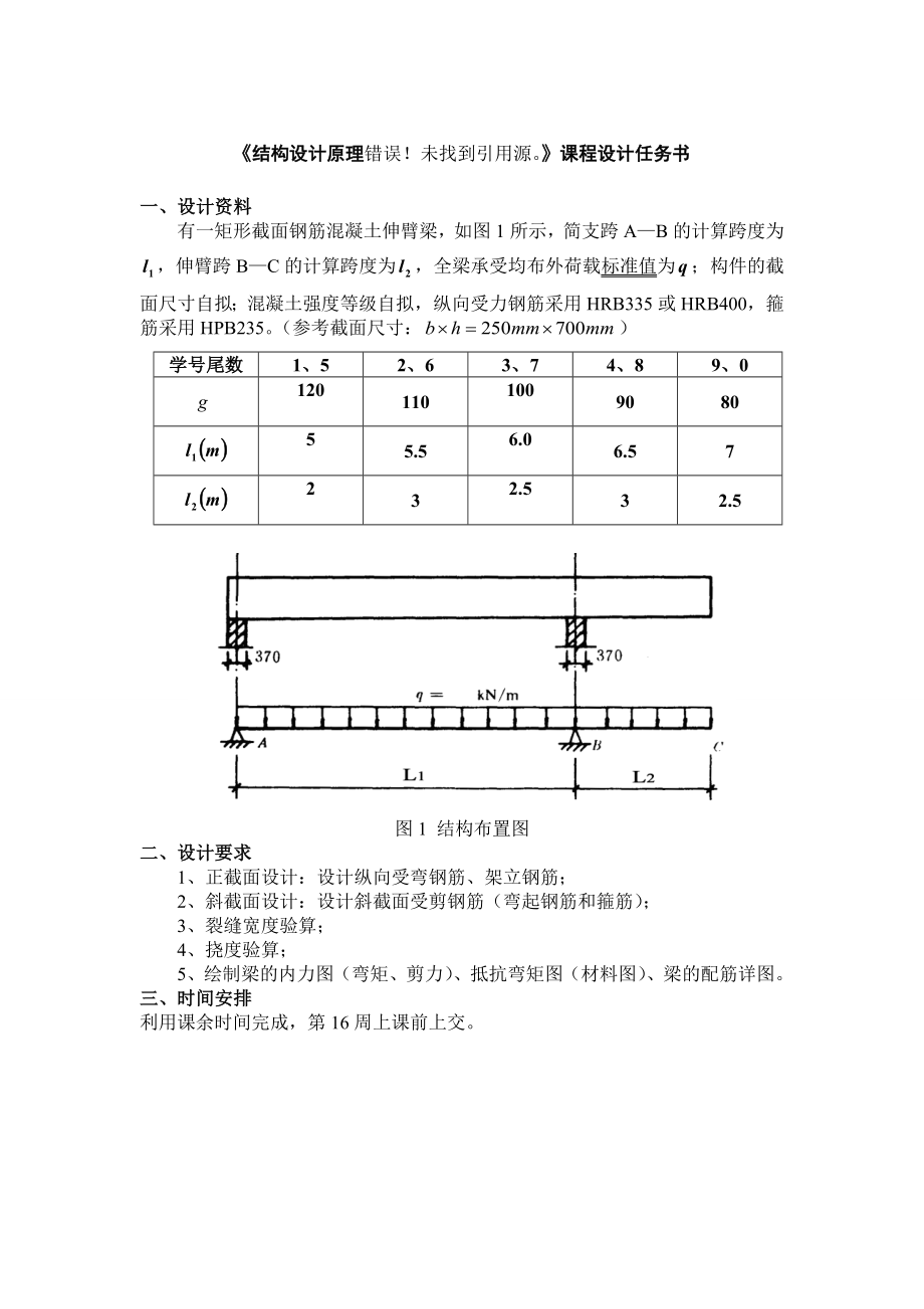 溷凝土结构设计原理课程设计简支伸臂梁设计.doc_第3页