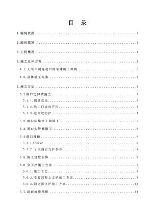 XXX隧道进洞专项施工方案.doc