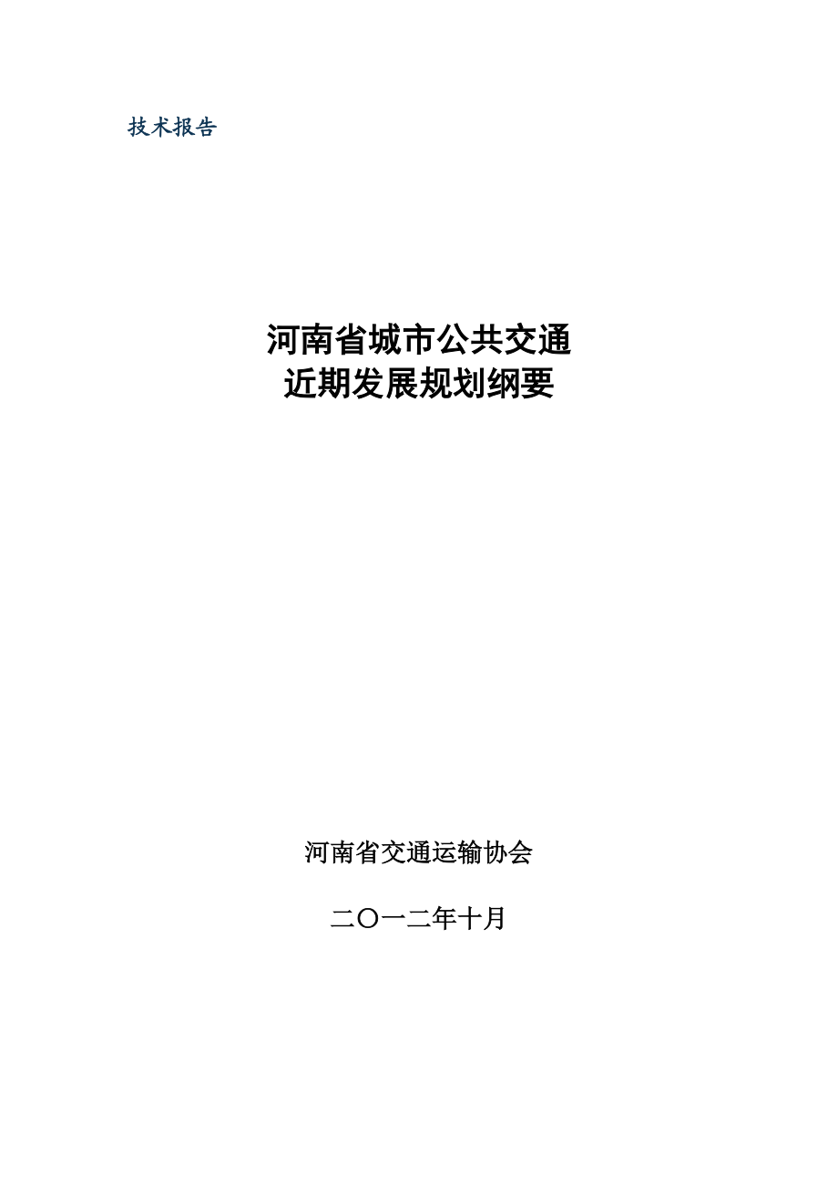 城市公共交通近期发展规划纲要.doc_第1页