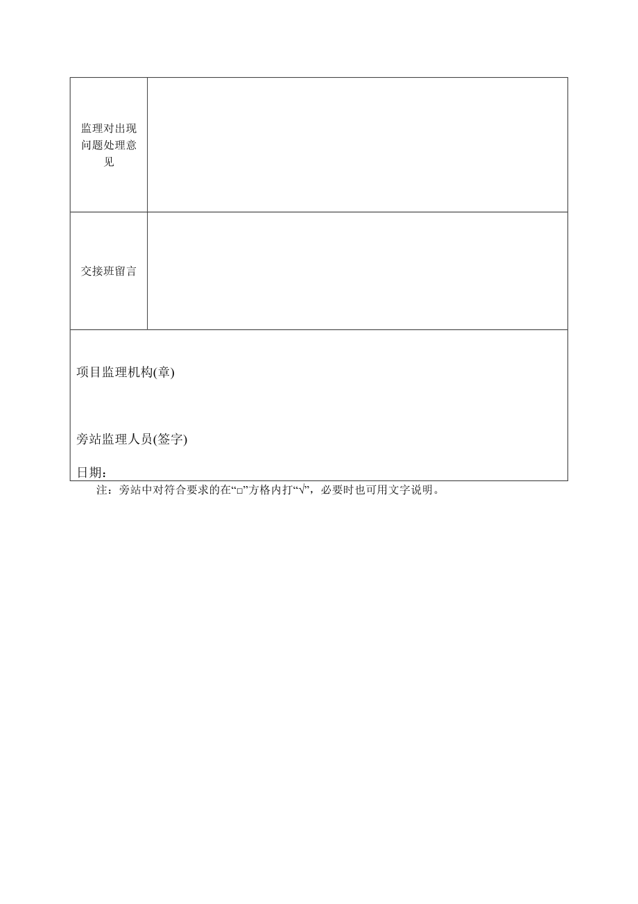 最新旁站记录表.doc_第2页