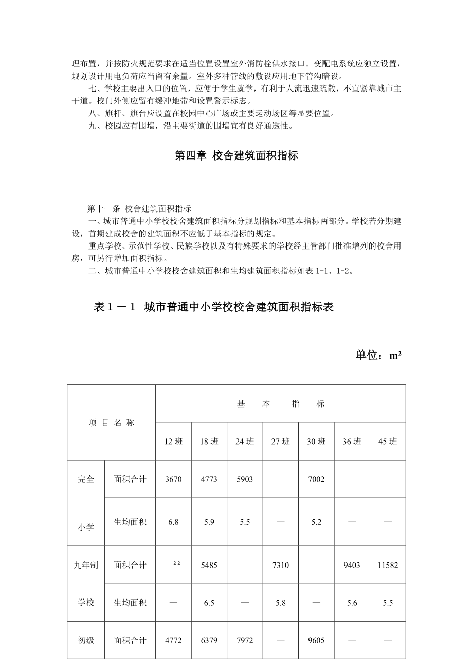 城市普通中小学校校舍建设标准 建标[2002]102号.doc_第3页