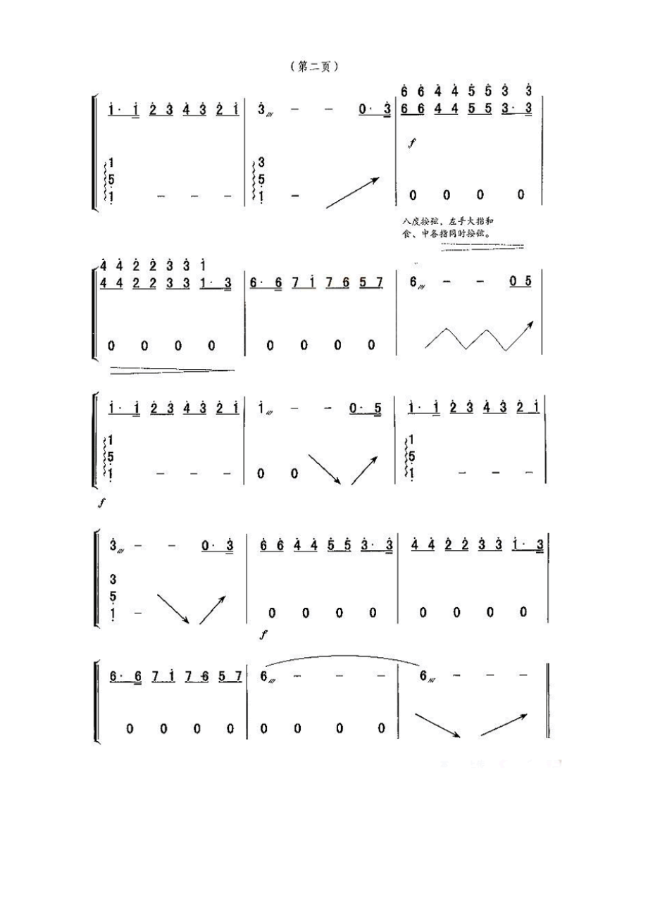 情网 古筝谱.docx_第2页