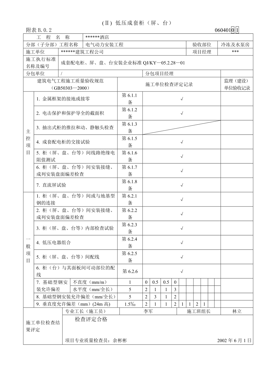 建筑工程施工现场质量管理检查记录表（填写范例） .doc_第3页