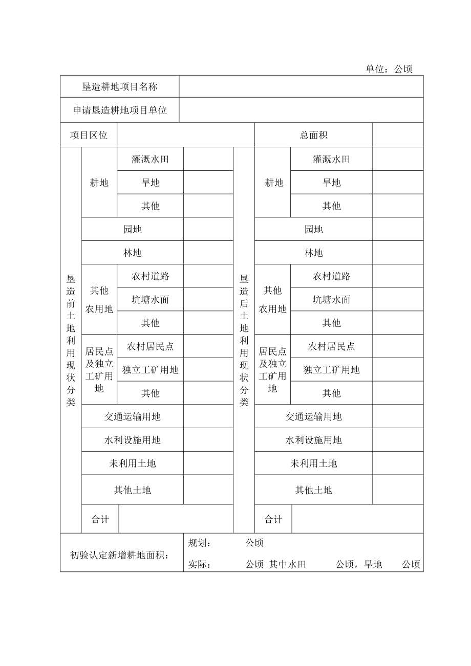 浙江省耕地垦造项目竣工验收表.doc_第3页