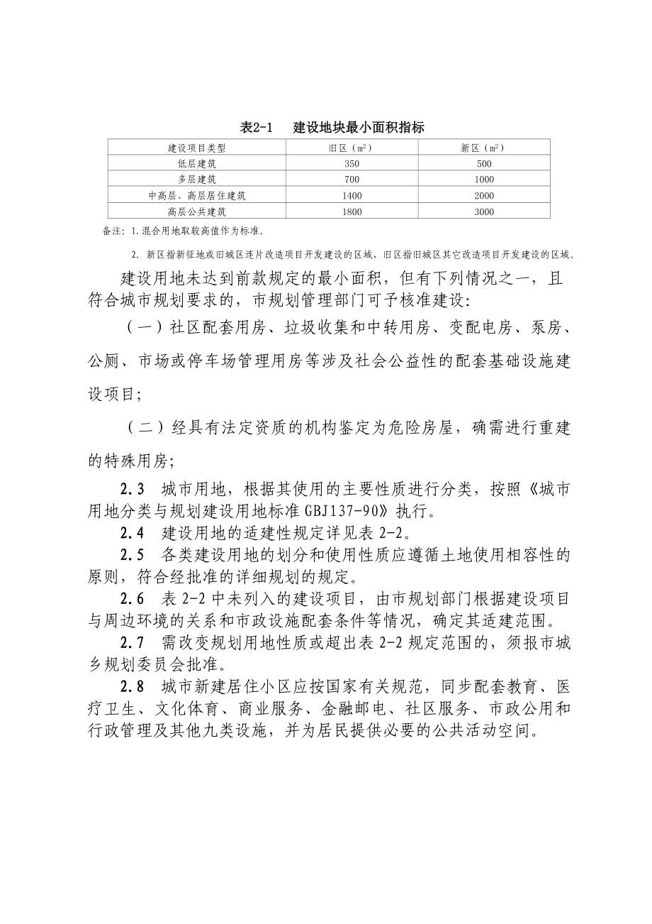 安康中心城市规划管理技术规定（试行）安康市城乡建设局.doc_第2页