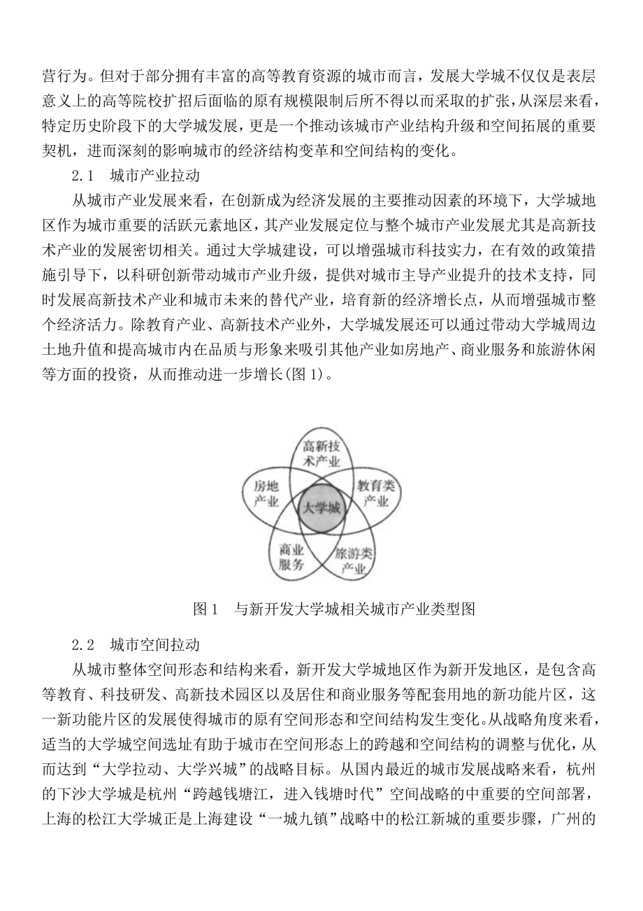 新开发大学城地区土地空间布局规划模式探析.doc_第2页