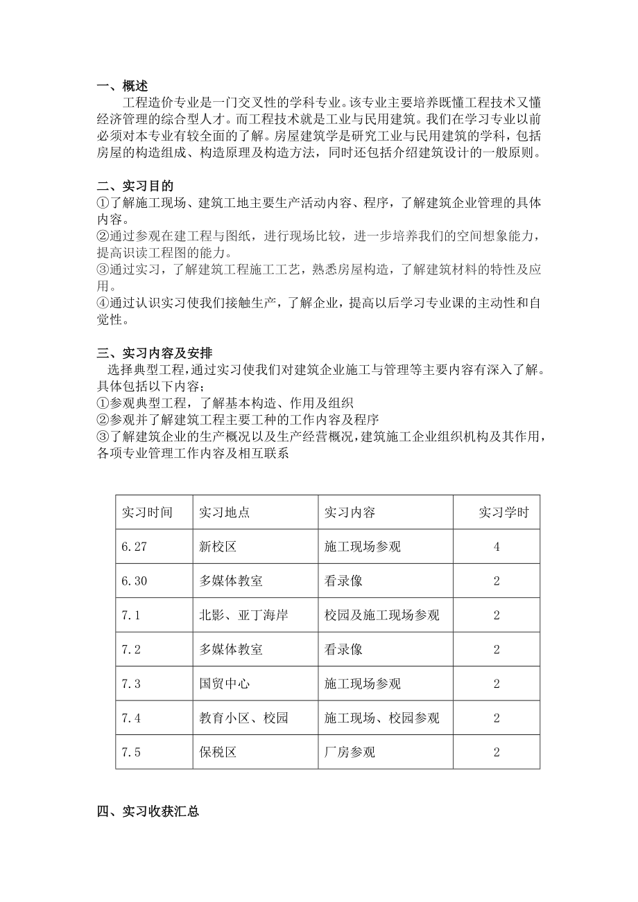 房屋建筑实习报告.doc_第1页