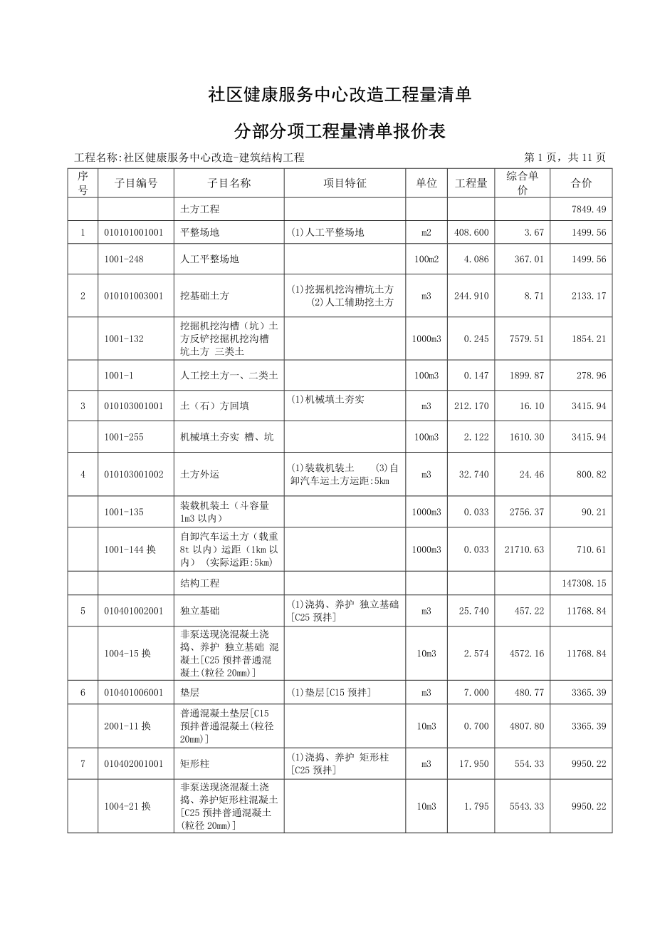 大工16《工程估价课程设计》模版与答案.doc_第2页