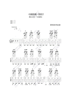 你瞒我瞒吉他谱 吉他谱.docx