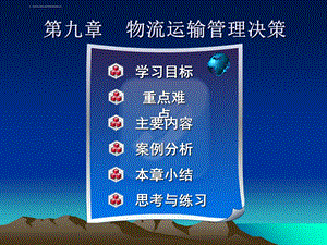 物流运输管理决策ppt课件.ppt