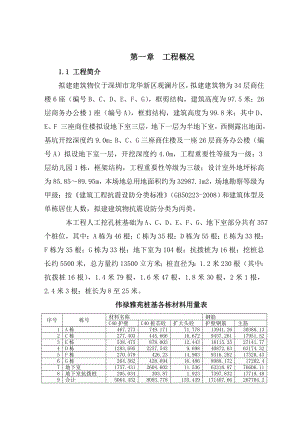 34层商住楼6座框剪结构桩基施工应急预案.doc