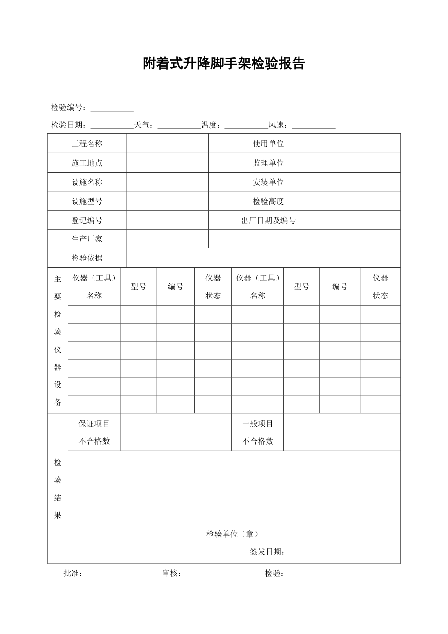 附着式升降脚手架检验报告.doc_第1页