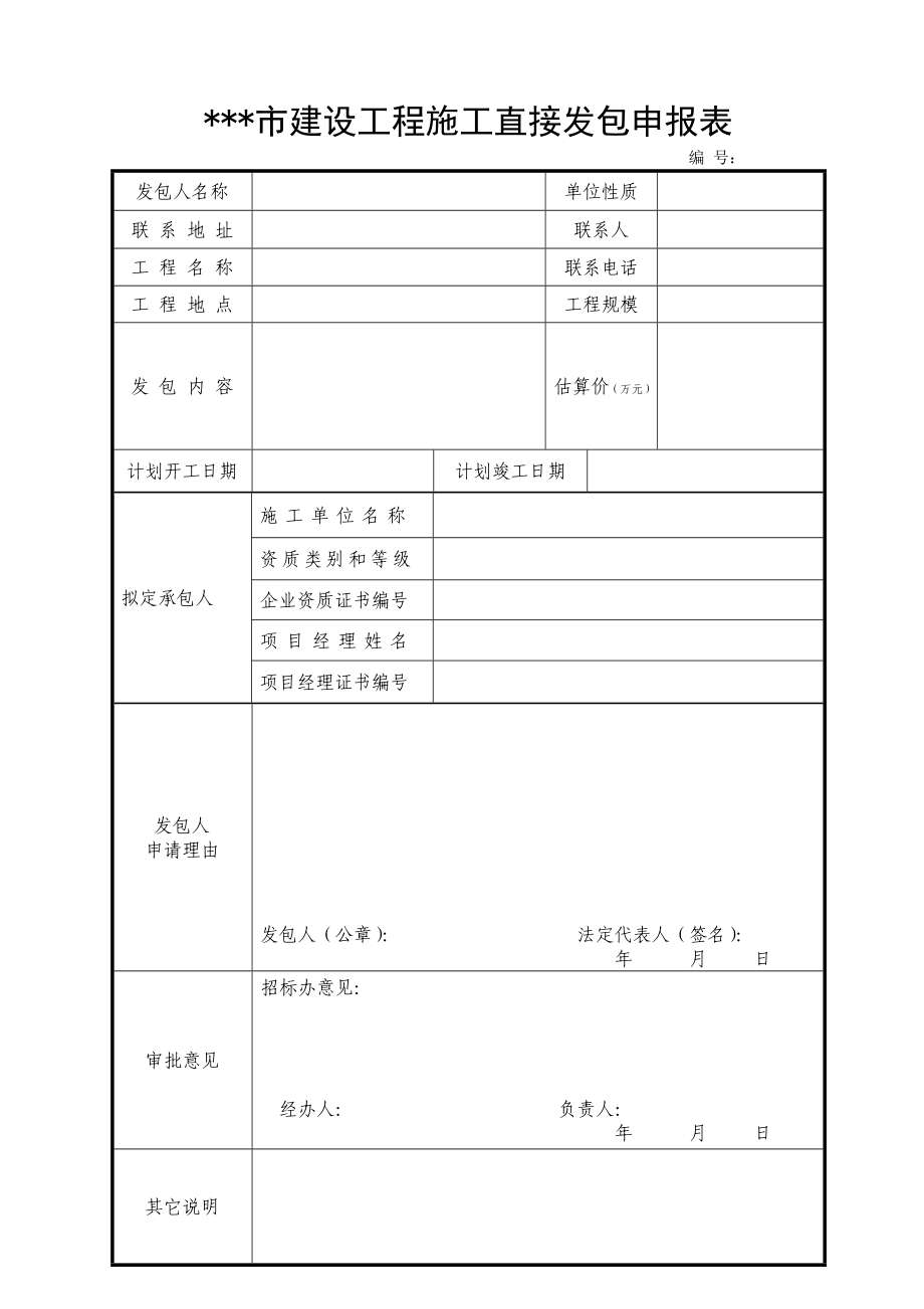 建筑工程招投标管理表格汇编.doc_第2页