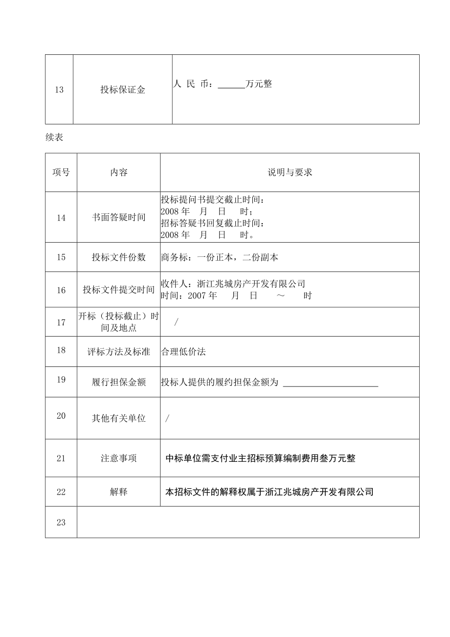 浙江兆城房产金色东江场外景观工程招标文件.doc_第3页