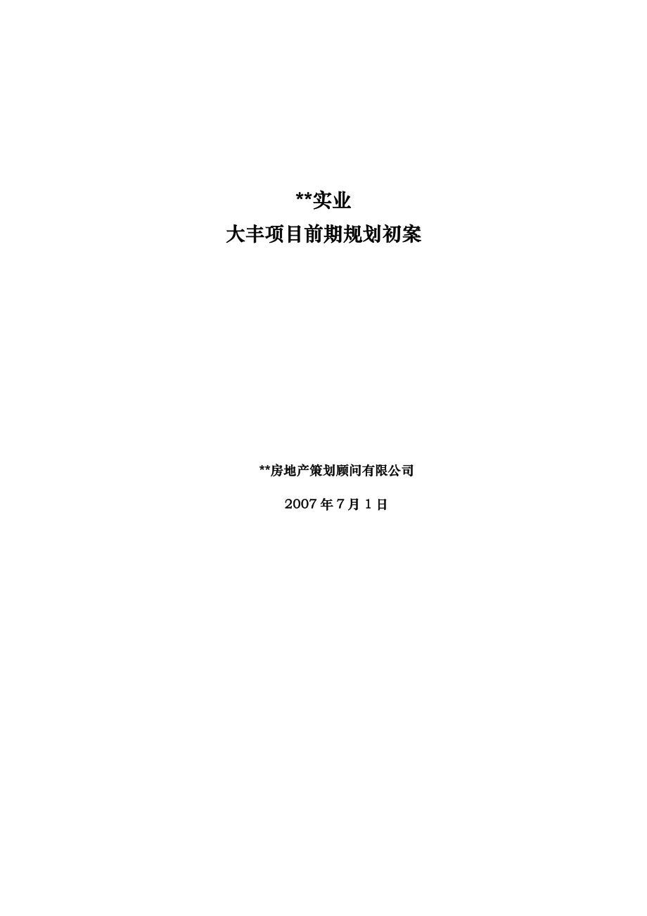 大丰新项目方案最终稿35p.doc_第1页