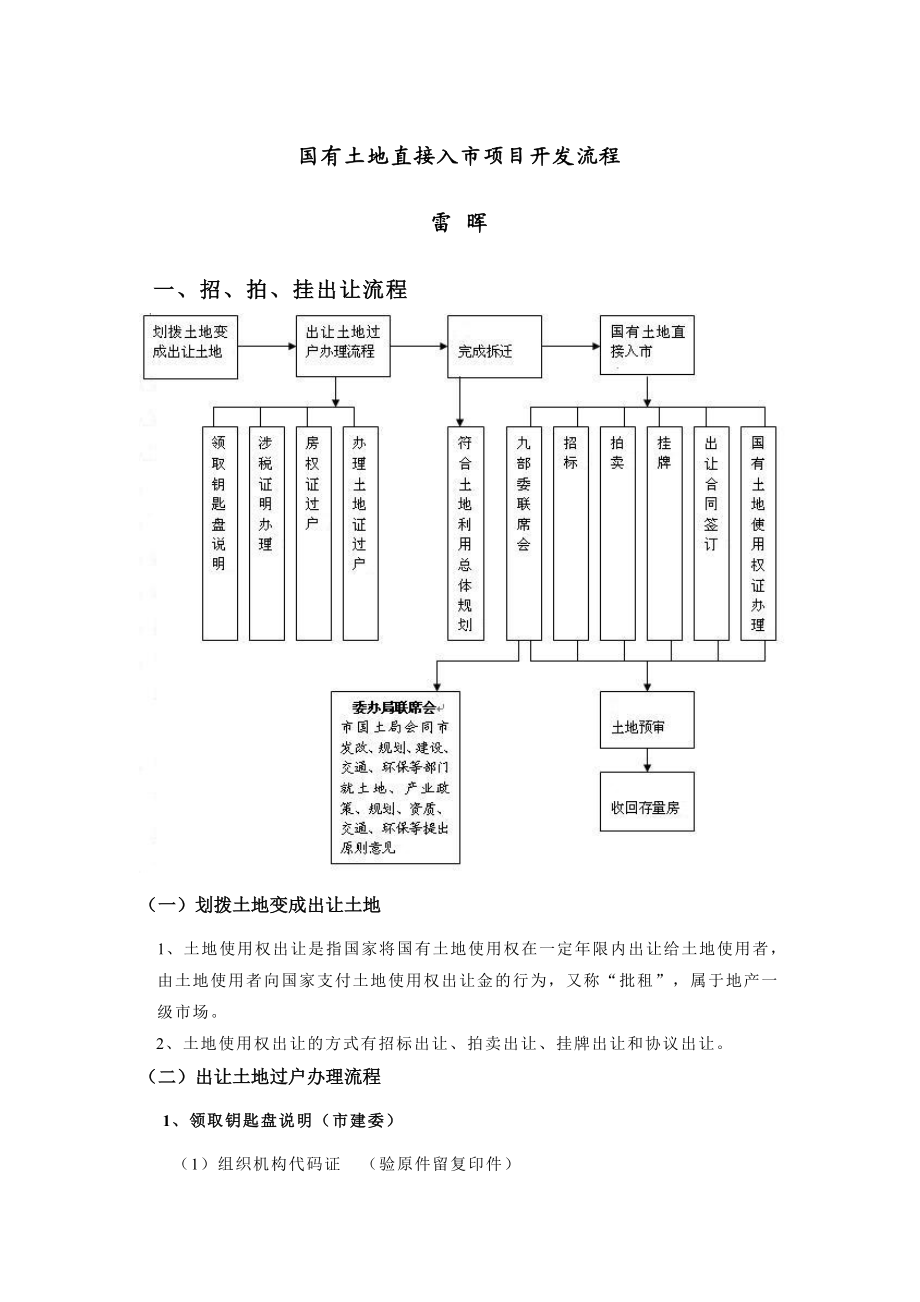 北京市国有土地直接入市项目开发流程.doc_第1页