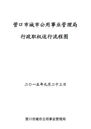 营口市城市公用事业管理局行政职权运行流程图.doc