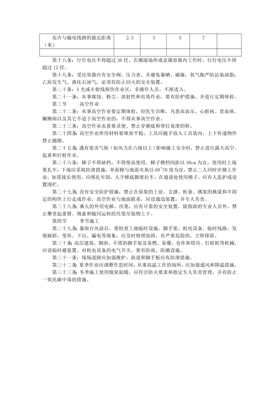 建筑安装工人安全技术操作规程一般规定.doc_第2页