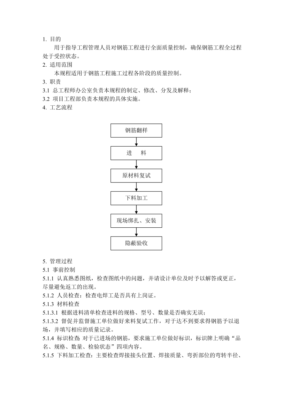 QD1513钢筋工程施工管理规程.doc_第1页