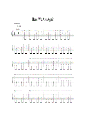HereWeAreAgain指弹吉他谱吉他谱1.docx