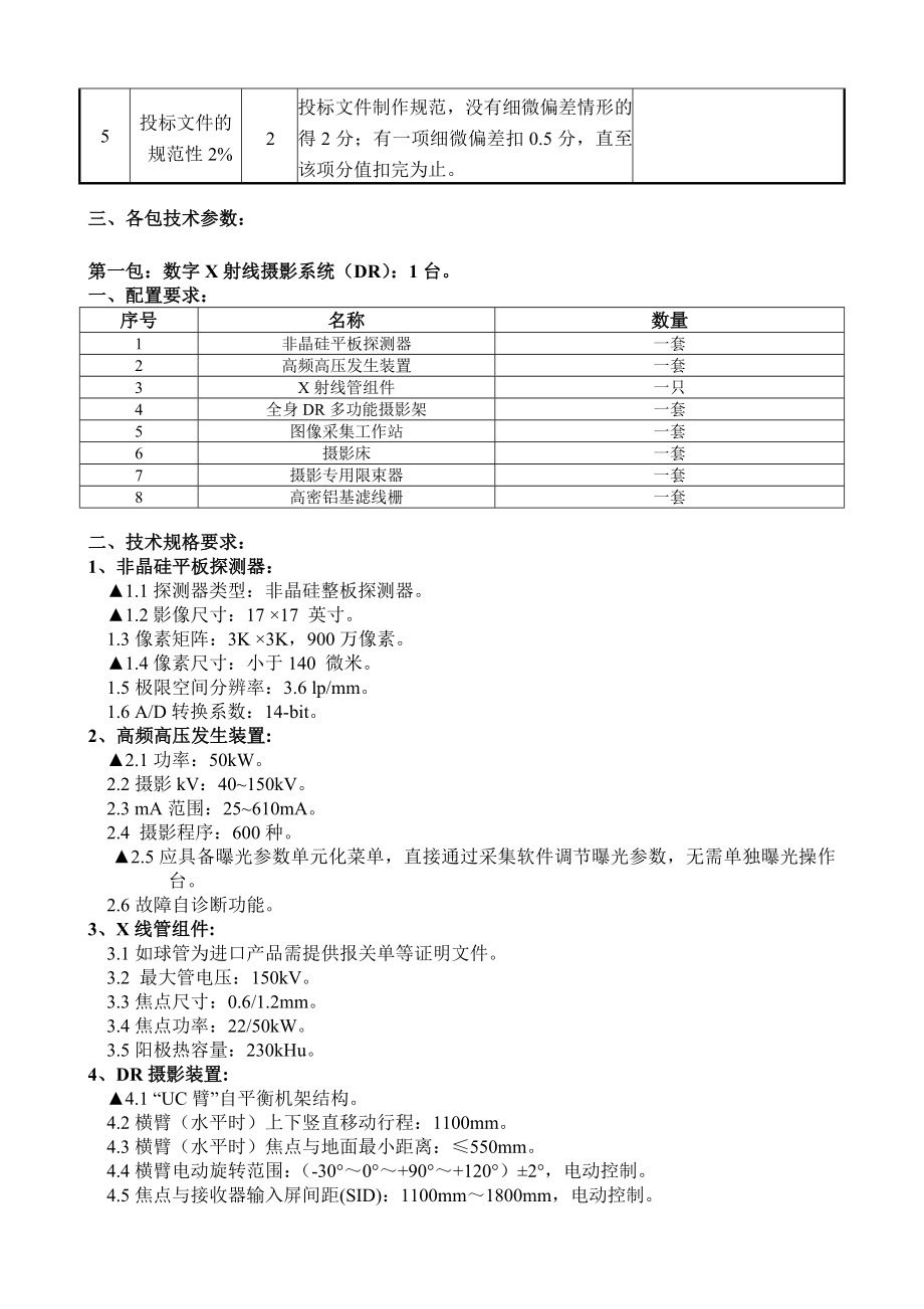 西昌市中医院第一批医疗设备政府采购项目 参数预公告.doc_第2页