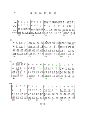 口琴大阪城的姑娘（四重奏）.docx