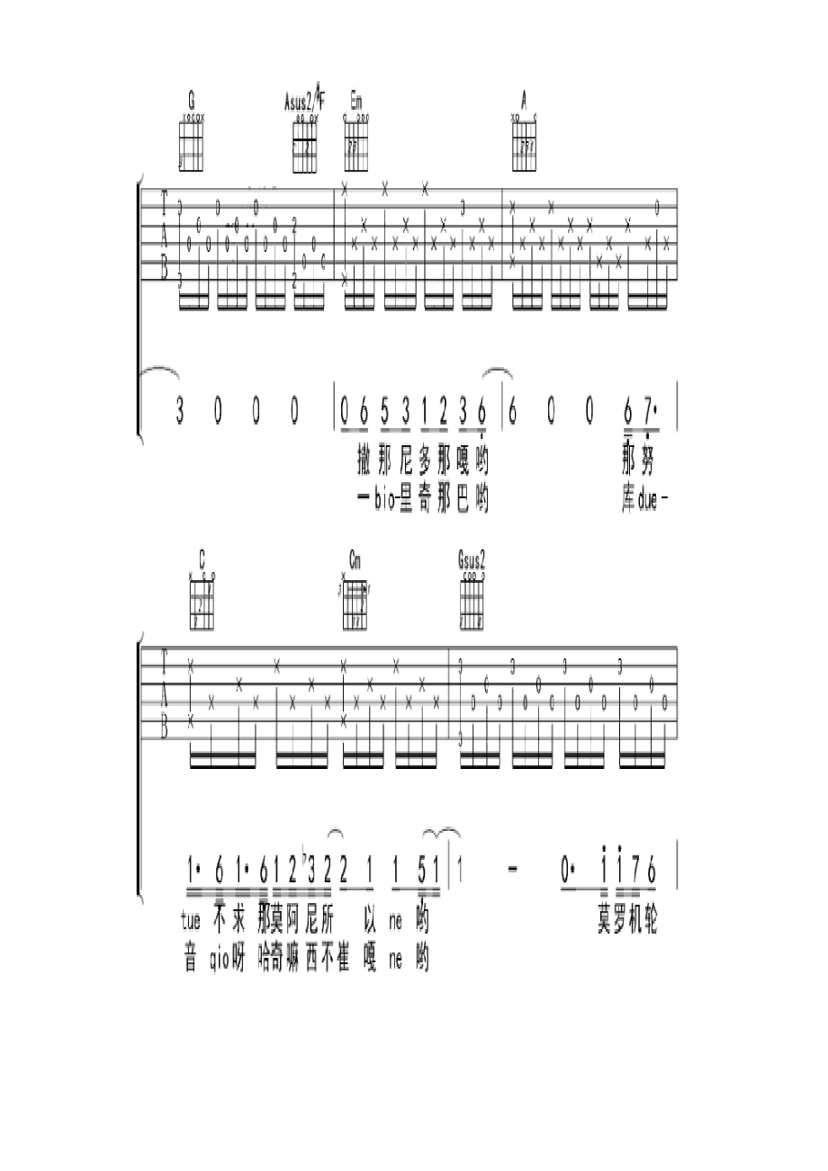 Big Bang《if you》 吉他谱.docx_第2页
