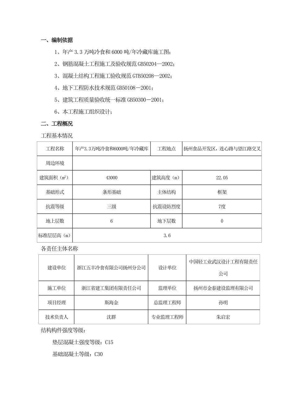 冷藏库砼施工方案.doc_第2页