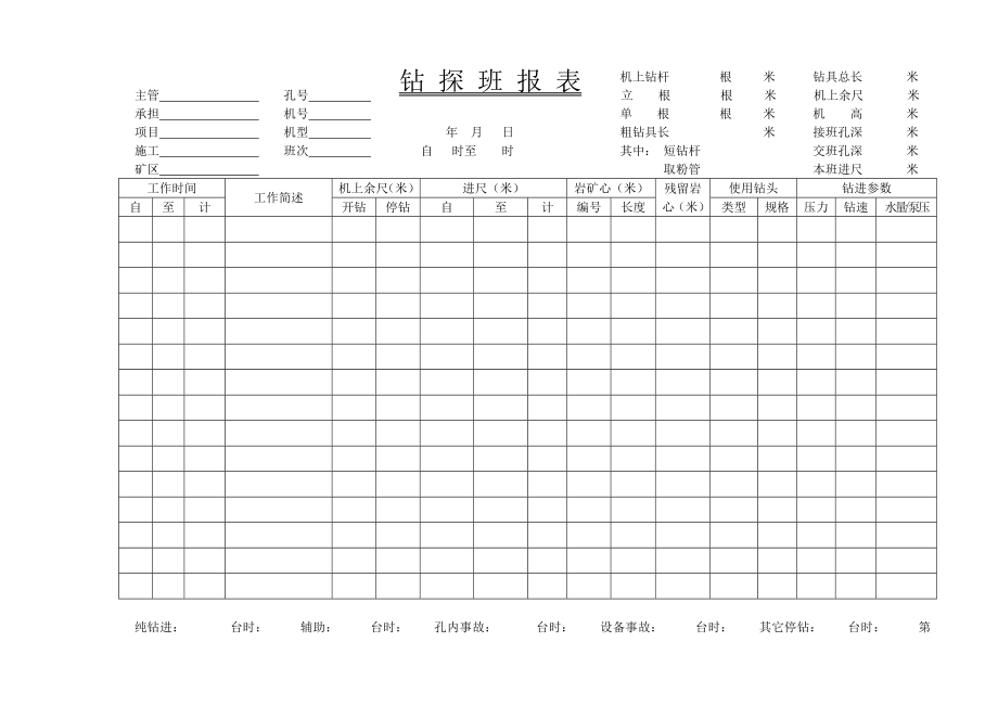 钻探班报表.doc_第1页