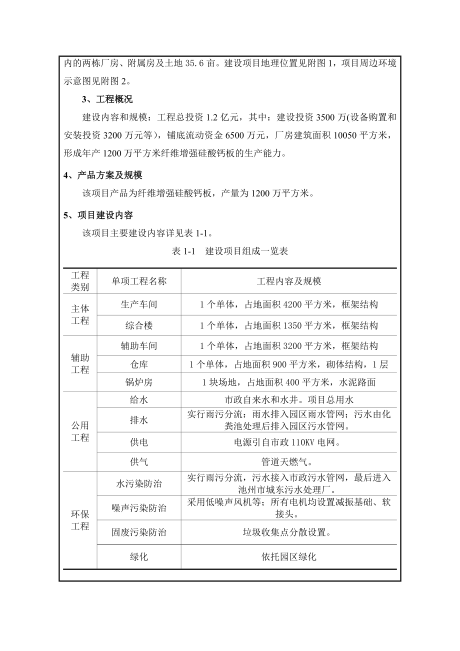 池州澳邦建材有限公司产1200万平方米纤维增强硅酸钙板项目.doc_第2页