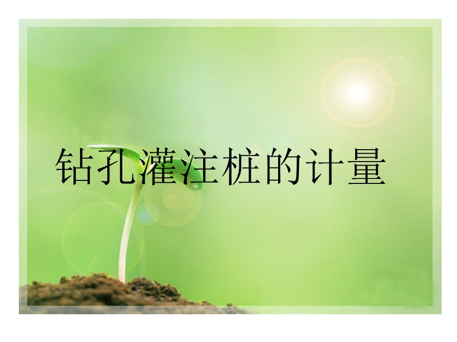 钻孔灌注桩的计量.ppt_第1页