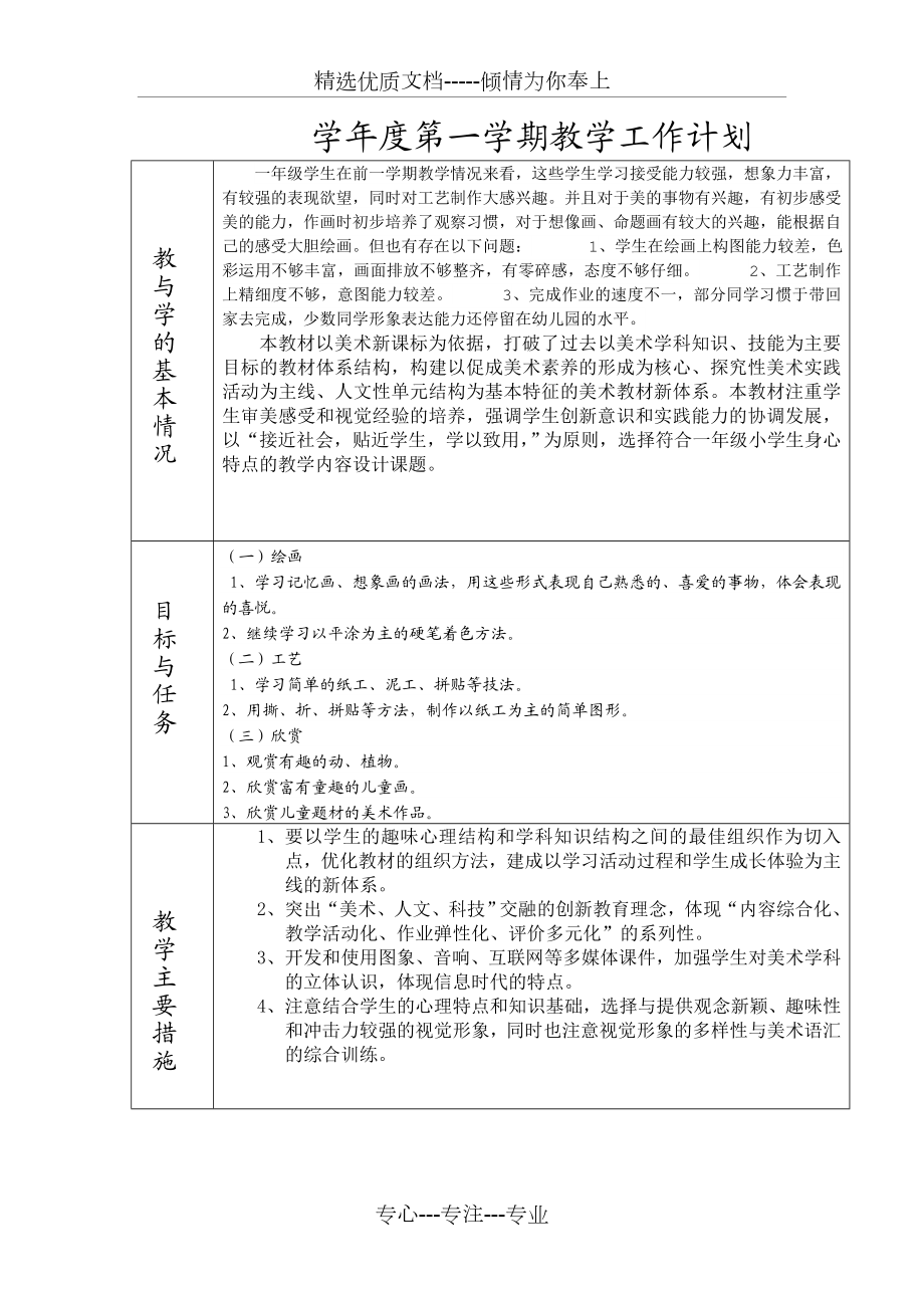 岭南版小学一年级美术下册教案全册.docx_第3页