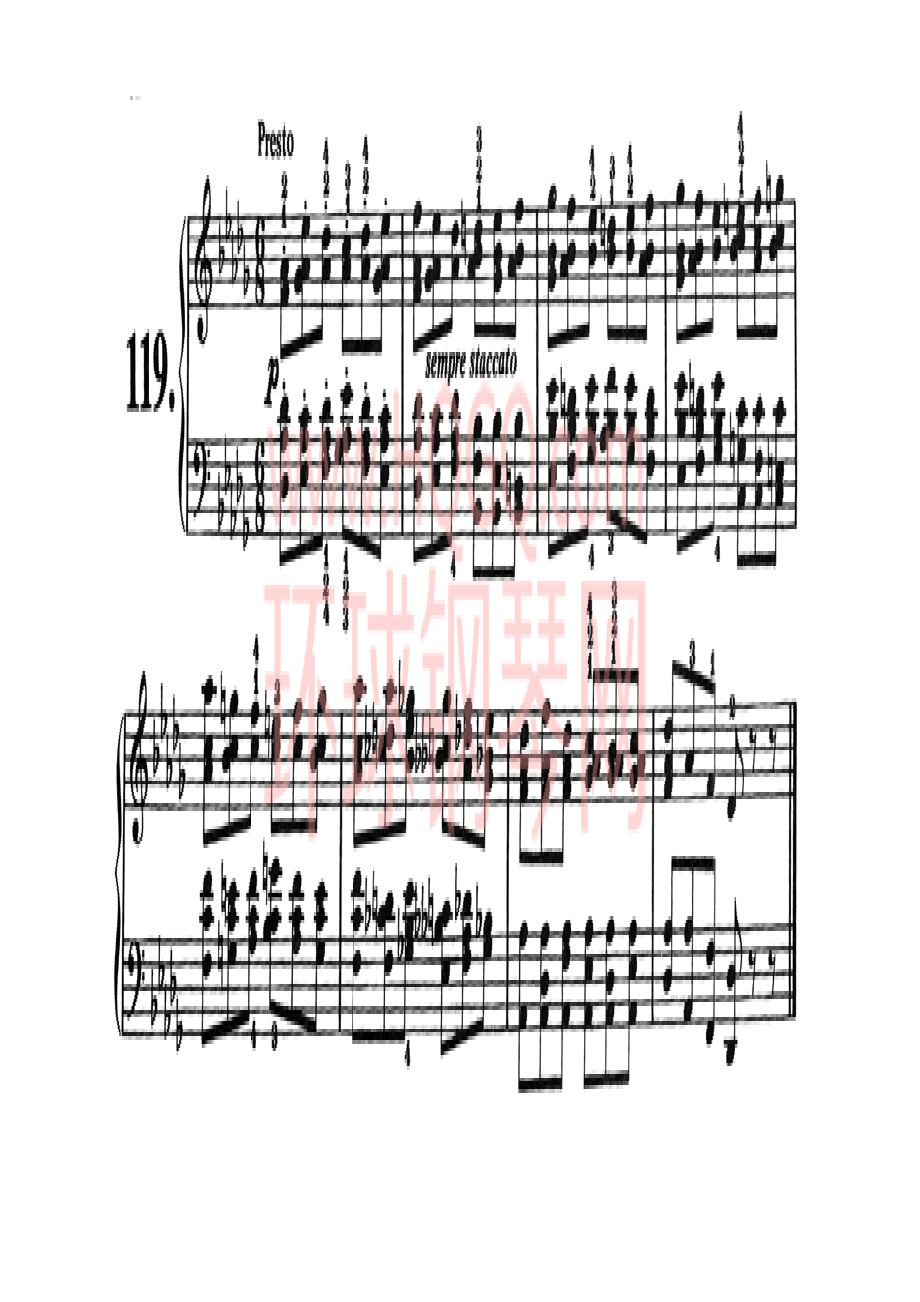 车尔尼821钢琴八小节练习曲160首 钢琴谱_118.docx_第1页