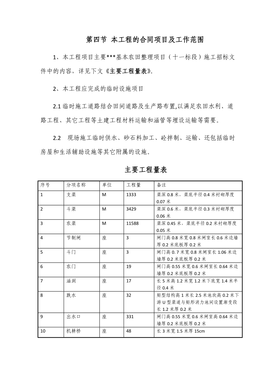 基本农田整理项目水力灌溉工程施工组织设计.doc_第3页