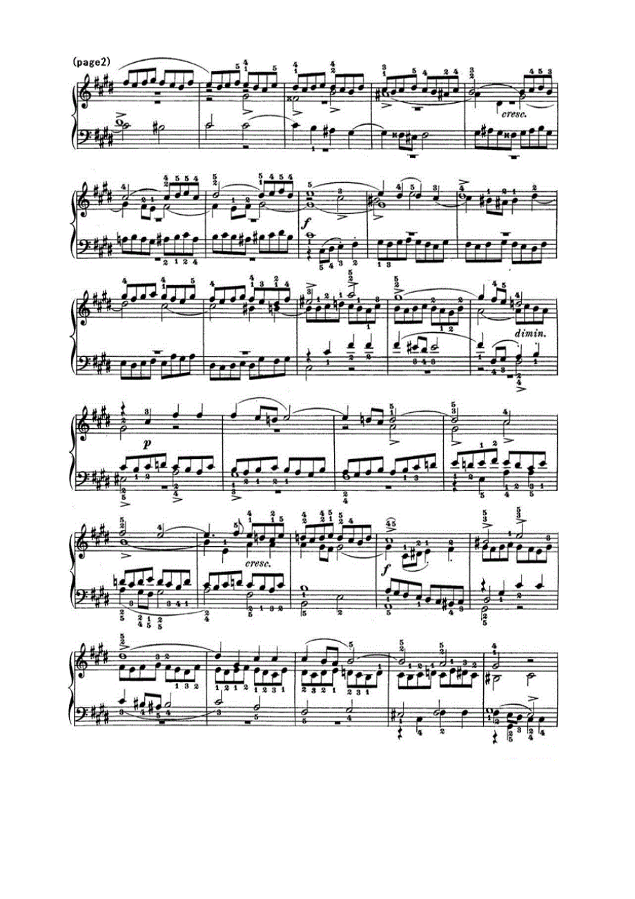巴赫《平均律钢琴曲集·第一卷》之赋格曲（NO.4） 钢琴谱.docx_第2页