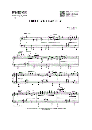 I BELIEVE I CAN FLY（选自《77首Dan Coates 流行情调钢琴谱》） 钢琴谱.docx