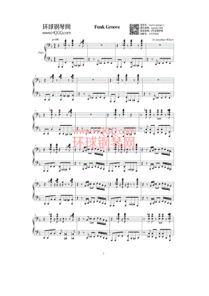 Funk Groove in F钢琴谱 钢琴谱.docx