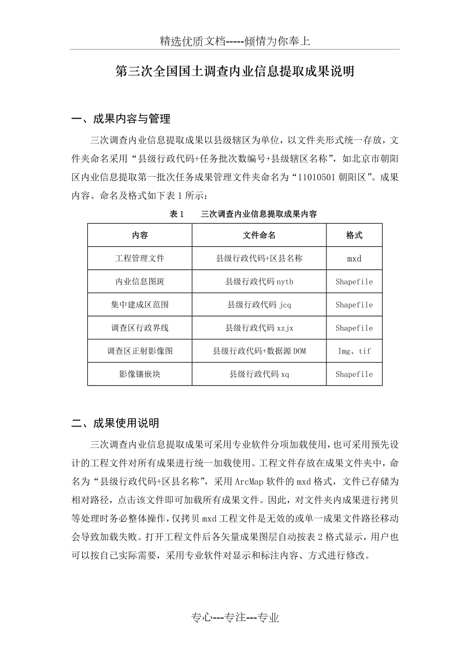 第三次全国国土调查内业信息提取成果说明.docx_第1页