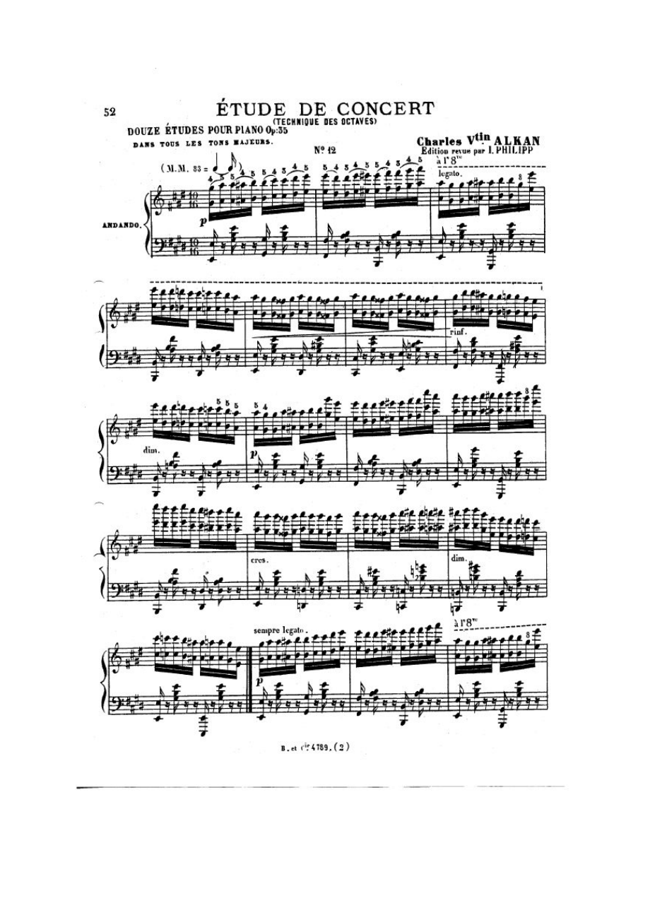 首大调练习曲 12 Etudes in All Major Keys Op.35 钢琴谱_3.docx_第1页