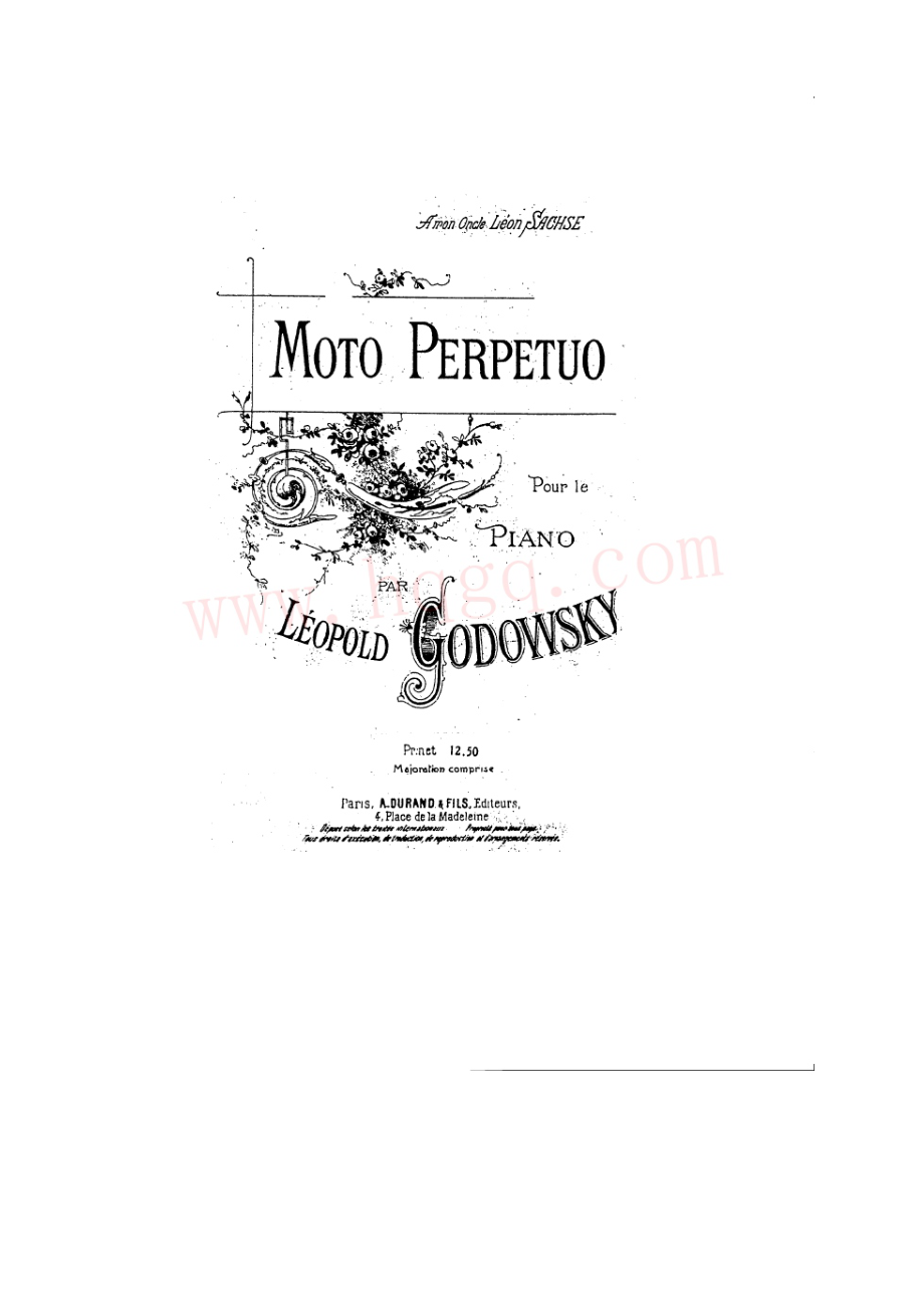 无穷动 Moto Perpetuo 钢琴谱.docx_第1页