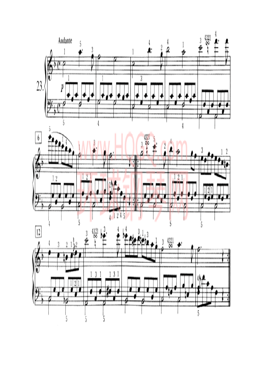 车尔尼八度内进阶练习曲100首 钢琴谱_22.docx_第1页