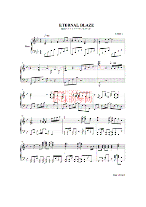 ETERNAL BLAZE 钢琴谱.docx