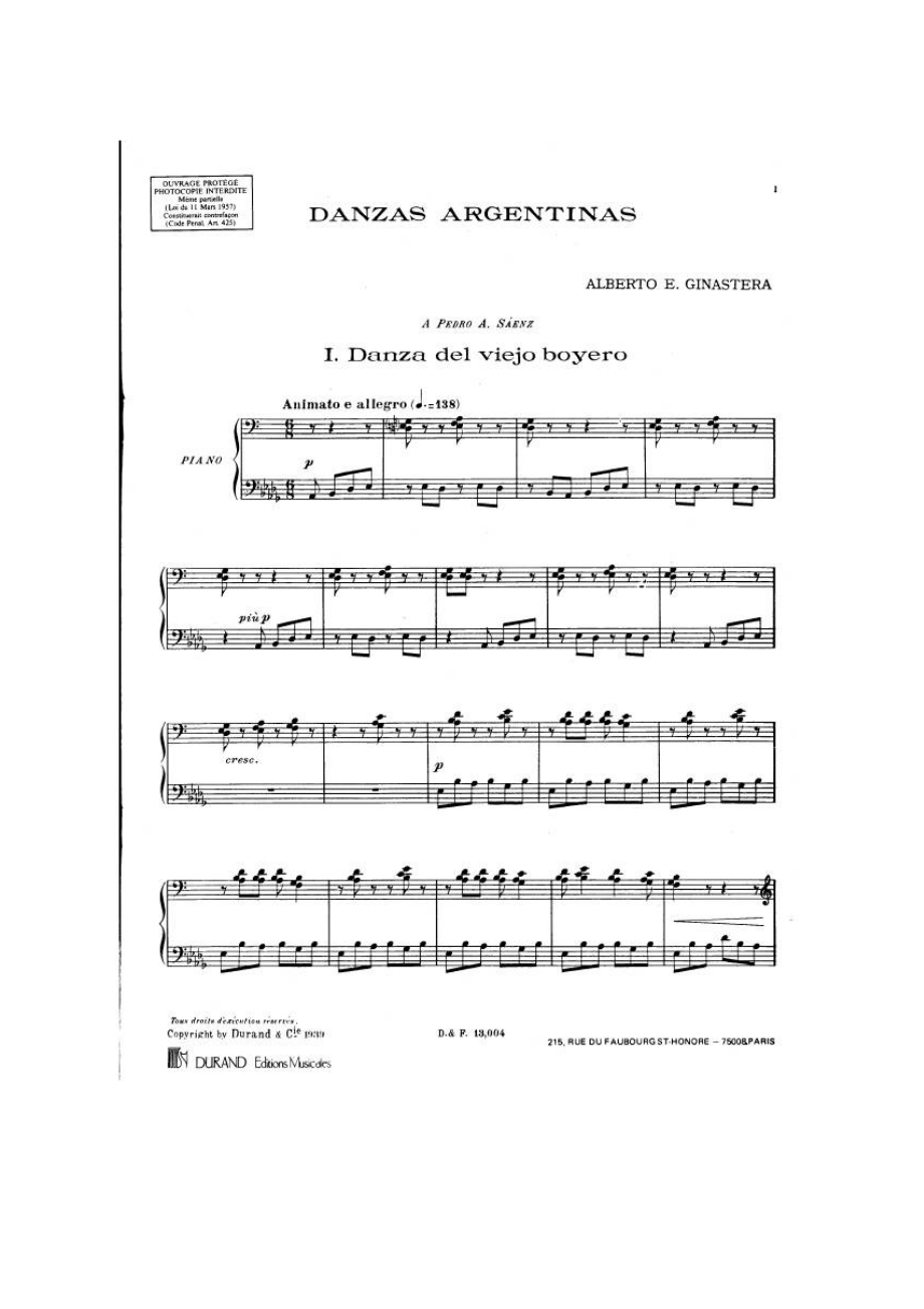 阿根廷舞曲 Danzas Argentinas Op.2 钢琴谱.docx_第1页
