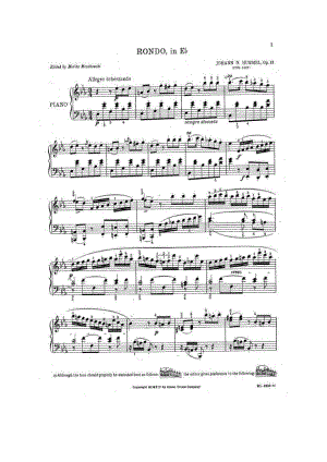 降E大调回旋曲 Rondo in E flat Major Op.11 钢琴谱.docx