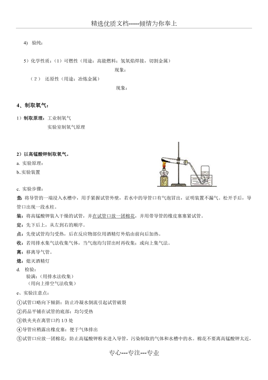 初三化学实验总结及化学方程式汇总.doc_第2页