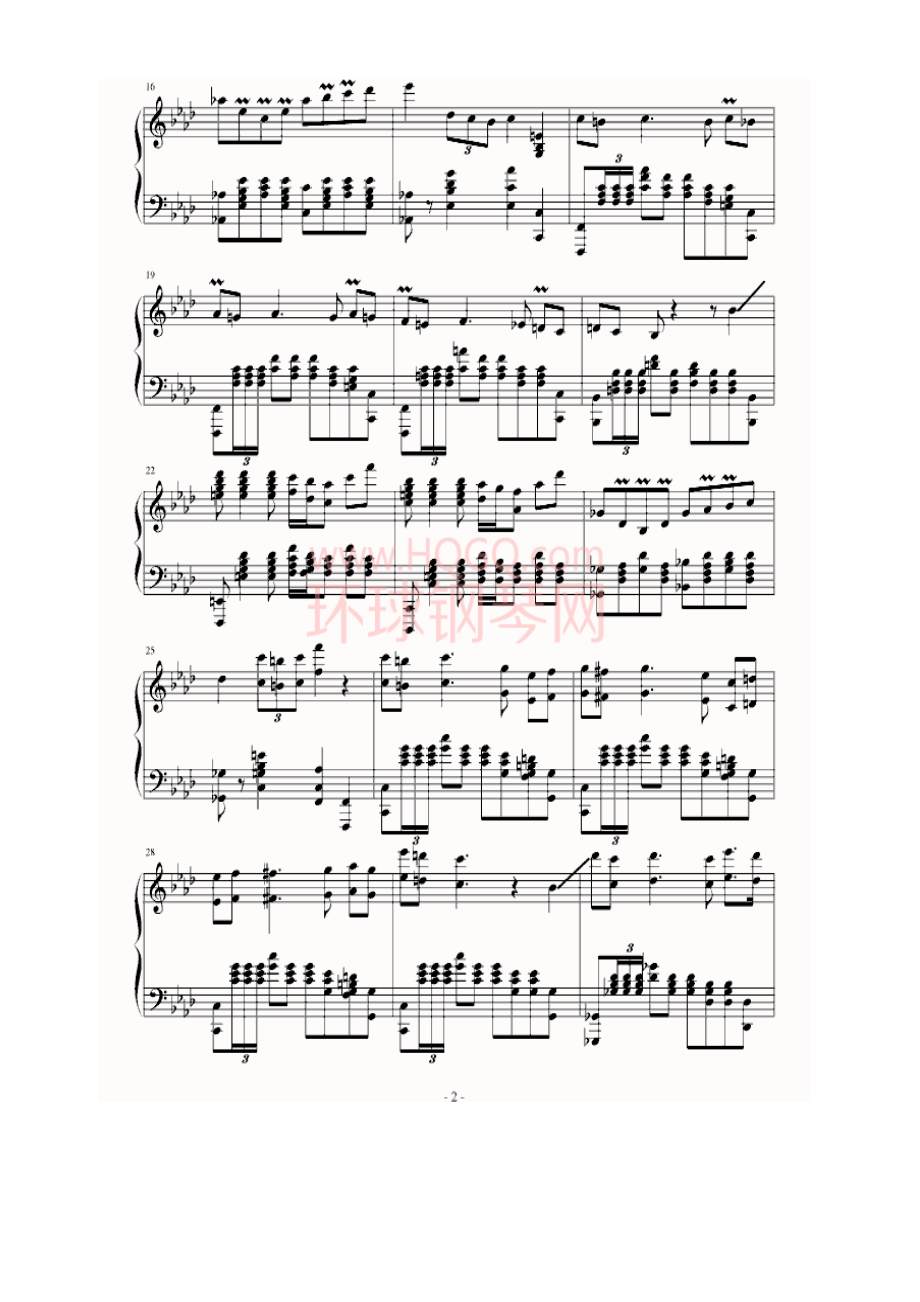 Toreador Song（斗牛士之歌） 钢琴谱.docx_第2页