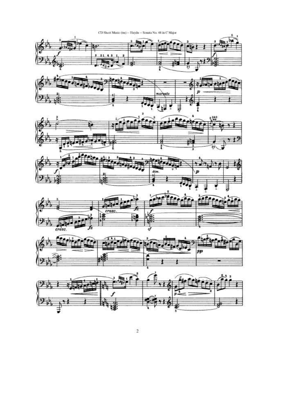 海顿52首钢琴奏鸣曲 钢琴谱_17.docx_第2页