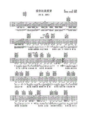 爱你比我重要 吉他谱.docx